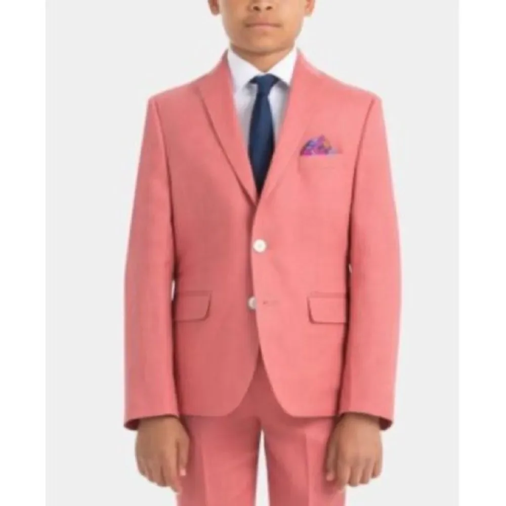 Lauren Ralph Lauren Little & Big Boys Classic Fit Linen Sport Coat - Red Size 6